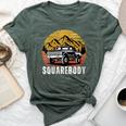 Classic Squarebody Pickup Truck Lowered Vintage Automobiles Bella Canvas T-shirt Heather Forest