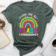 Cute Boho Rainbow Class Dismissed Last Day Of School Teacher Bella Canvas T-shirt Heather Forest