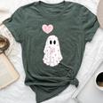 Cute Be My Boo Valentine Ghost Valentine Mens Bella Canvas T-shirt Heather Forest