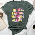 Cute Flower Faces Happy Mother Day In My Praying Mamaw Era Bella Canvas T-shirt Heather Forest