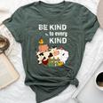 Cute Be Kind To Every Kind Animal Lover Vegetarian Bella Canvas T-shirt Heather Forest