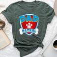 Dad Of The Birthday Boy Girl Dog Paw Family Matching Bella Canvas T-shirt Heather Forest