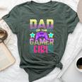 Dad Of The Gamer Girl Gaming Matching Family Birthday Bella Canvas T-shirt Heather Forest