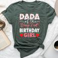 Dada Of The Berry First Birthday Girl Sweet Strawberry Bday Bella Canvas T-shirt Heather Forest