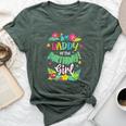 Daddy Of The Birthday Girl Dad Aloha Hawaii Party 1St Bella Canvas T-shirt Heather Forest