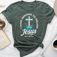 I Have Decided To Follow Jesus Baptized Christian Baptism Bella Canvas T-shirt Heather Forest