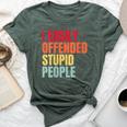 I Easily Offended Stupid People Vintage Bella Canvas T-shirt Heather Forest