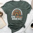 Epic Wife Since 2022 Rainbow Wedding Anniversary Vintage Bella Canvas T-shirt Heather Forest