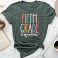 Fifth 5Th Grade Squad Teacher Crew Back To School Team Bella Canvas T-shirt Heather Forest