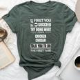 If At First You Don't Succeed Chicken Chaser Bella Canvas T-shirt Heather Forest