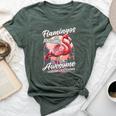 Flamingo Girls Boys Flamingos Are Awesome Bella Canvas T-shirt Heather Forest