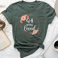 Floral Loved 94 Year Old 94Rd Birthday Mom Grandma Bella Canvas T-shirt Heather Forest
