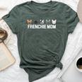 Frenchie Mom Cute French Bulldog Family T Bella Canvas T-shirt Heather Forest