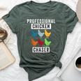 Chicken Professional Chicken Chaser Chicken Lovers Bella Canvas T-shirt Heather Forest