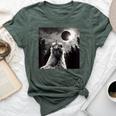 Chicken Selfie With Total Solar Eclipse 2024 Bella Canvas T-shirt Heather Forest