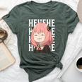 Emotion Smile Hi A Cute Girl For Family Holidays Bella Canvas T-shirt Heather Forest