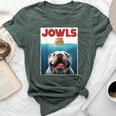 English Bulldog Jowls British Bully Burger Dog Mom Dad Bella Canvas T-shirt Heather Forest