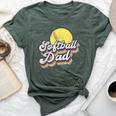 Fathers Day Softball Dad From Daughter Son Wife Bella Canvas T-shirt Heather Forest