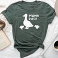 Mama Duck Mother T I Duckling Babies Mom Of 2 Bella Canvas T-shirt Heather Forest