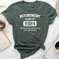 Retirement For Retired Dad 2024 Retire Bella Canvas T-shirt Heather Forest