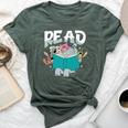 Teacher Library Read Book Pigeon Wild Animal Bookish Bella Canvas T-shirt Heather Forest