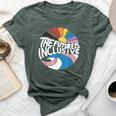 The Future Is Inclusive Lgbt Pride Month Flag Rainbow Bella Canvas T-shirt Heather Forest