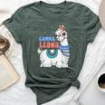 Gamma Llama Matching Family Christmas Pajamas Bella Canvas T-shirt Heather Forest