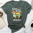 Gay The Pray Away Frog Rainbow Lgbt Gay Lesbian Pride Month Bella Canvas T-shirt Heather Forest