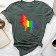 Gay Wolf Rainbow Wolf Skin Gay Pride Lgbt Bella Canvas T-shirt Heather Forest