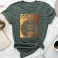 Gemini Girl African American Melanin Birthday Bella Canvas T-shirt Heather Forest