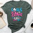 Gender Reveal Goals Or Bows Gigi Loves You Soccer Bella Canvas T-shirt Heather Forest
