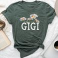 Gigi Floral Chamomile Mother's Day Gigi Bella Canvas T-shirt Heather Forest