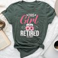This Girl Is Retired Est 2024 Mom Women Bella Canvas T-shirt Heather Forest