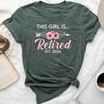 This Girl Is Retired Est 2024 Retirement Mom Women Bella Canvas T-shirt Heather Forest