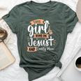 This Girl Runs On Jesus And Country Music Christian Girls Bella Canvas T-shirt Heather Forest