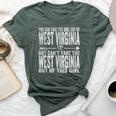 Girl Out Of West Virginia Hometown Home West Virginia Bella Canvas T-shirt Heather Forest