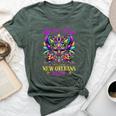 Girls Trip New Orleans 2024 Girl Mardi Gras Mask Beads Bella Canvas T-shirt Heather Forest