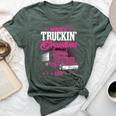 Grandmother Truck Driver Best Truckin' Grandma Ever Bella Canvas T-shirt Heather Forest