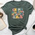 Groovy In My Assistant Principal Era Job Title School Worker Bella Canvas T-shirt Heather Forest