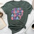 Groovy In My Mermaid Aunt Era Mermaid Girl Mermaid Auntie Bella Canvas T-shirt Heather Forest