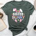 Happy Easter Day 2024Ears Family Matching Sister Bunny Bella Canvas T-shirt Heather Forest