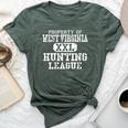 Hunter League Property Of West Virginia Hunting Club Bella Canvas T-shirt Heather Forest