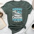 Husband And Wife Cruising Partners For Life Cruise Ship Bella Canvas T-shirt Heather Forest