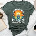 Husband Wife Cruising Partners For Life Cruise Vacation Bella Canvas T-shirt Heather Forest