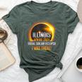 Illinois Solar Eclipse 2024 Usa Totality Bella Canvas T-shirt Heather Forest