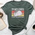 I'm Into Fitness Taco In My Mouth Youth Food Meme Bella Canvas T-shirt Heather Forest