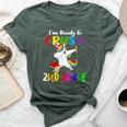 I'm Ready To Crush 2Nd Grade Second Grader Dabbing Unicorn Bella Canvas T-shirt Heather Forest