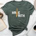 Ivf I Have Faith Ivf Mom Ivf Dad Transfer Day Bella Canvas T-shirt Heather Forest
