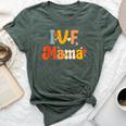 Ivf Mama Groovy Rainbow Ivf Mom Fertility Surrogate Bella Canvas T-shirt Heather Forest