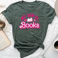 My Job Is Books Pink Retro Book Lovers Librarian Bella Canvas T-shirt Heather Forest